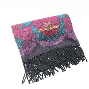 Valentino Garavani Women's Throw, Black and Purple, 83 x 132 cm